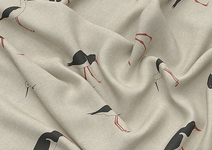 Emily Bond Oyster Catcher, Charcoal - Roman Blind - Image 4